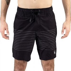 SPYDER Men's Black White Stripes Swim Trunks Board Short  Quick Dry Size XXL